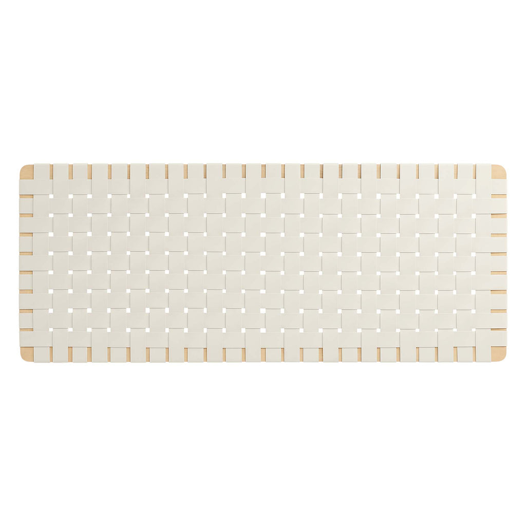 Sparta Weave Vegan Leather Full Headboard - Natural Beige (MOD-7122-NAT-BEI)