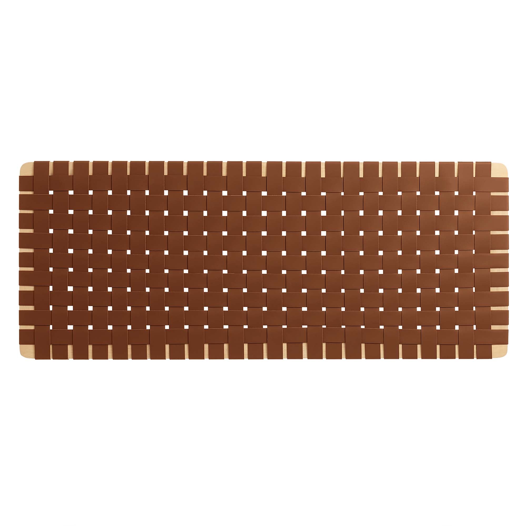Sparta Weave Vegan Leather Full Headboard - Natural Brown (MOD-7122-NAT-BRN)