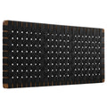 Sparta Weave Vegan Leather Full Headboard - Walnut Black (MOD-7122-WAL-BLK)