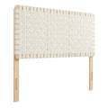 Sparta Weave Vegan Leather Full Headboard - Natural Beige (MOD-7123-NAT-BEI)