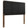 Sparta Weave Vegan Leather Full Headboard - Walnut Black (MOD-7123-WAL-BLK)