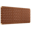 Sparta Weave Wall-Mount Vegan Leather Queen Headboard - Natural Brown
