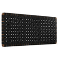 Sparta Weave Wall-Mount Vegan Leather Queen Headboard - Walnut Black