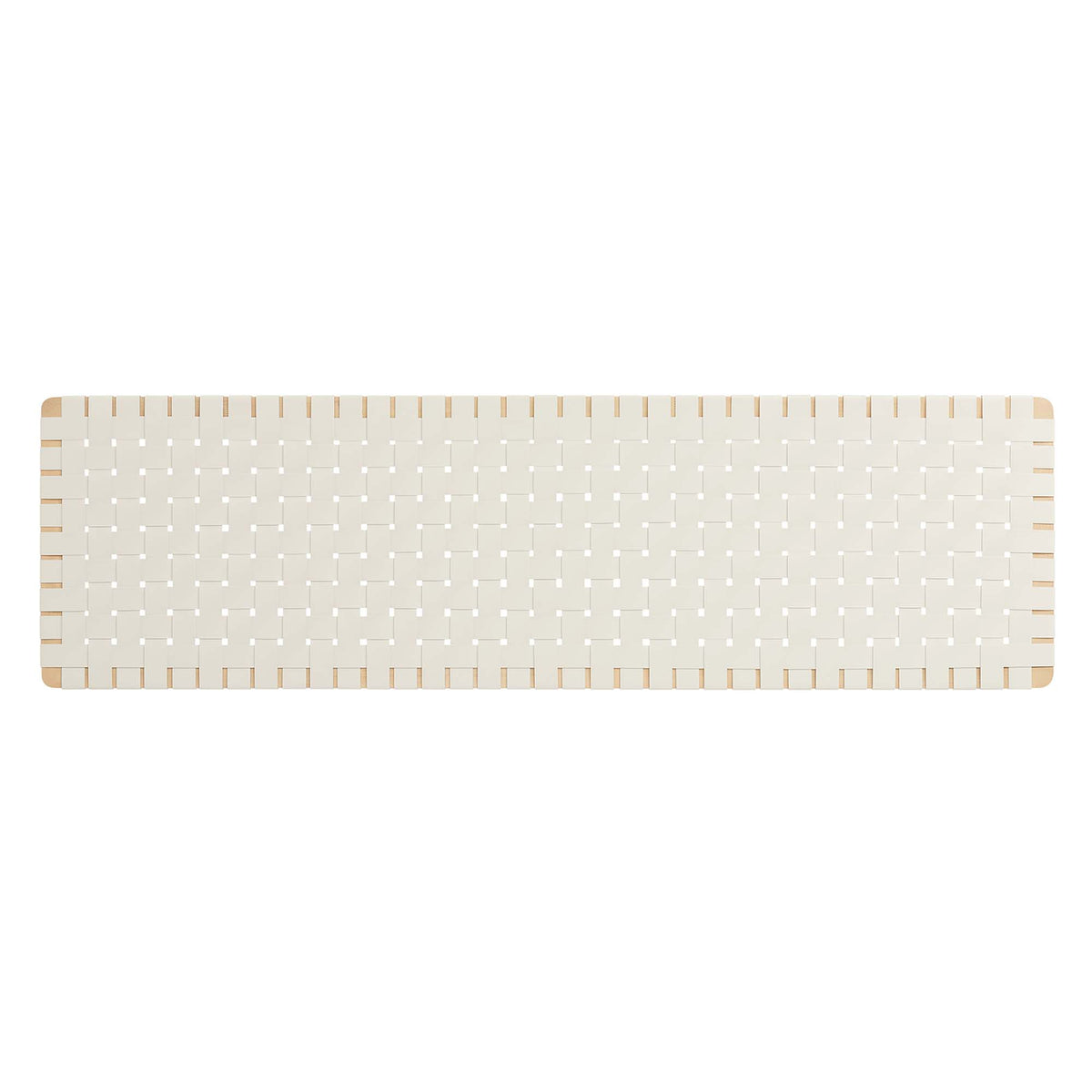 Sparta Weave Wall-Mount Vegan Leather King Headboard - Natural Beige