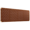 Sparta Weave Wall-Mount Vegan Leather King Headboard - Natural Brown