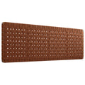 Sparta Weave Wall-Mount Vegan Leather King Headboard - Walnut Brown
