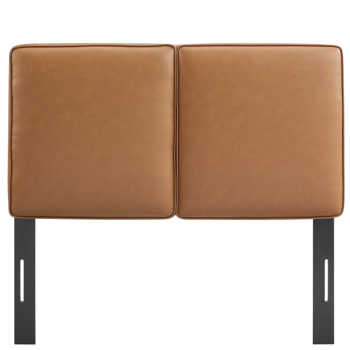 Lindee Vegan Leather Twin Headboard - Tan