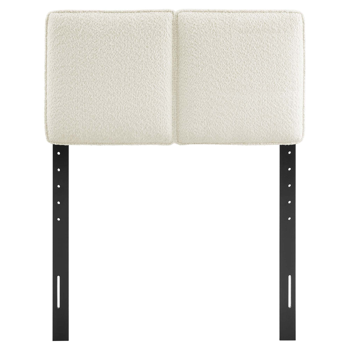 Lindee Boucle Fabric Twin Headboard - Cream