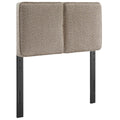 Lindee Boucle Fabric Twin Headboard - Oatmeal