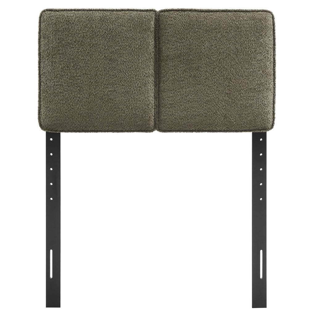 Lindee Boucle Fabric Twin Headboard - Sage