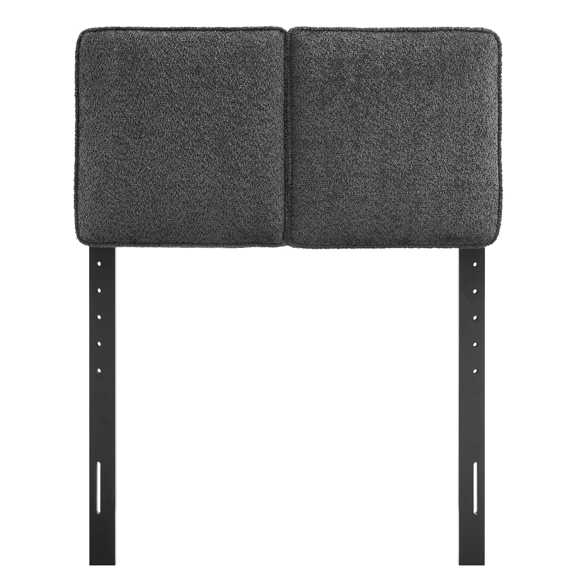 Lindee Boucle Fabric Twin Headboard - Slate