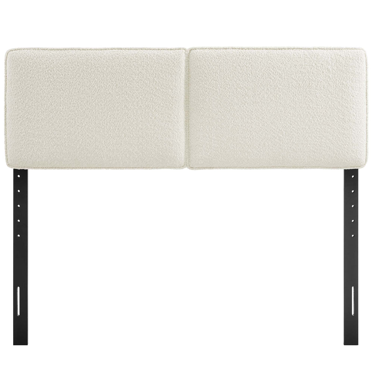 Lindee Boucle Fabric Queen Headboard - Cream