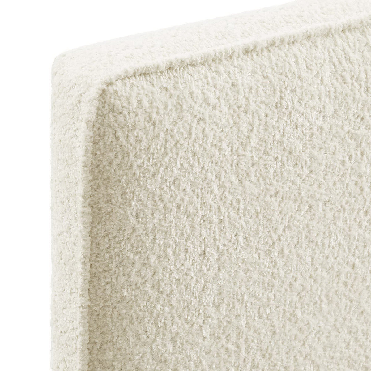 Lindee Boucle Fabric Queen Headboard - Cream