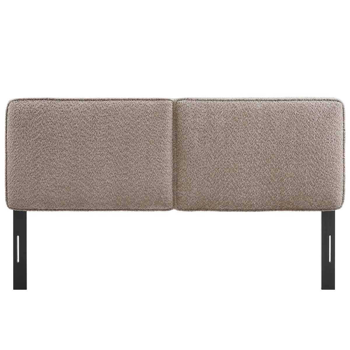 Lindee Boucle Fabric Queen Headboard - Oatmeal