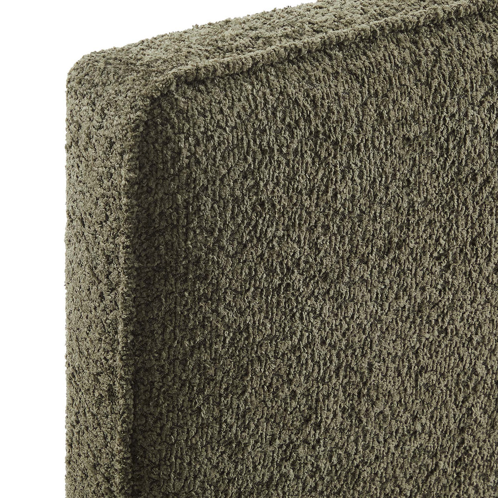 Lindee Boucle Fabric Queen Headboard - Sage