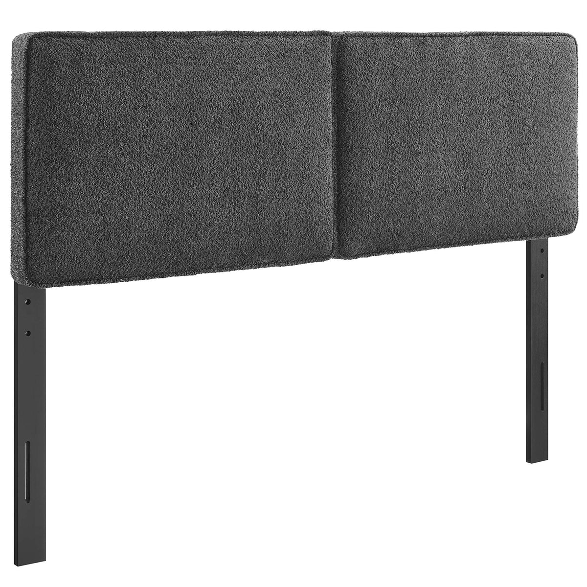 Lindee Boucle Fabric Queen Headboard - Slate