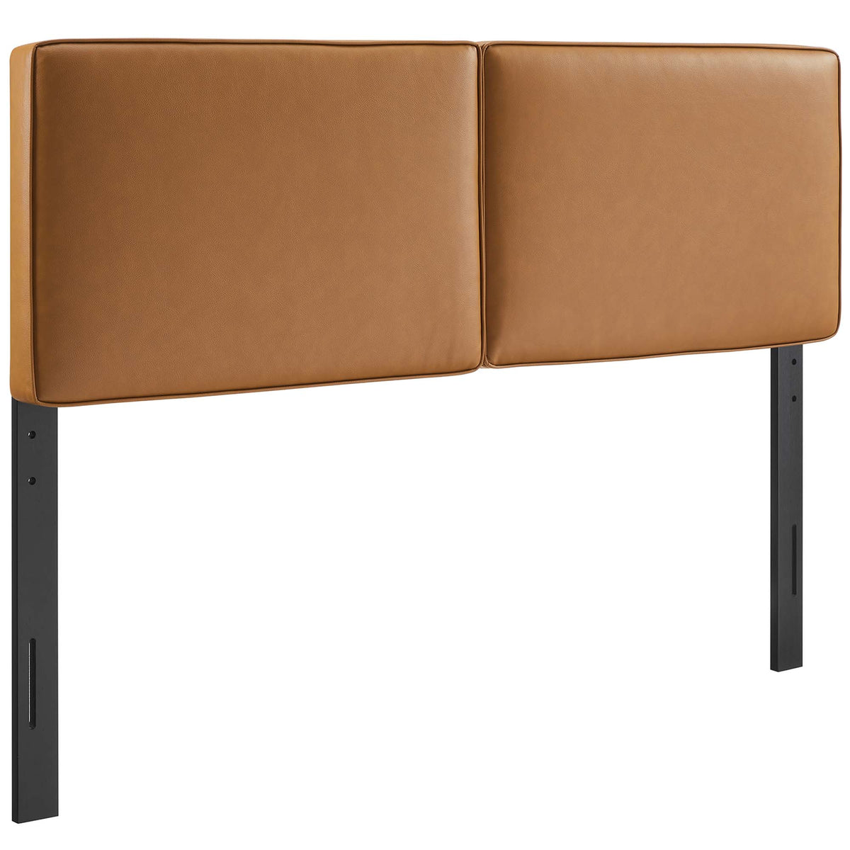 Lindee Vegan Leather King Headboard - Tan