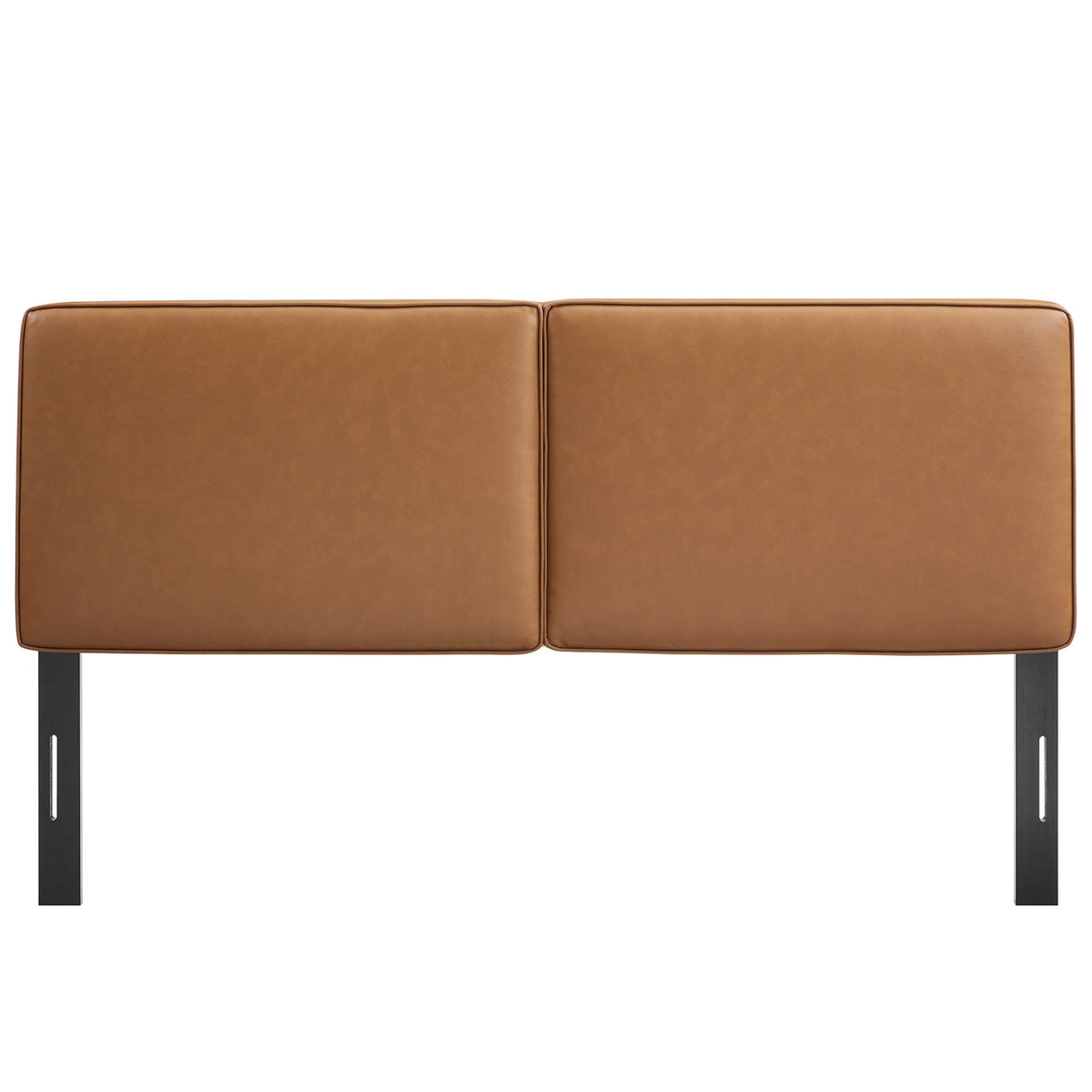 Lindee Vegan Leather King Headboard - Tan