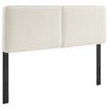 Lindee Boucle Fabric King Headboard - Cream