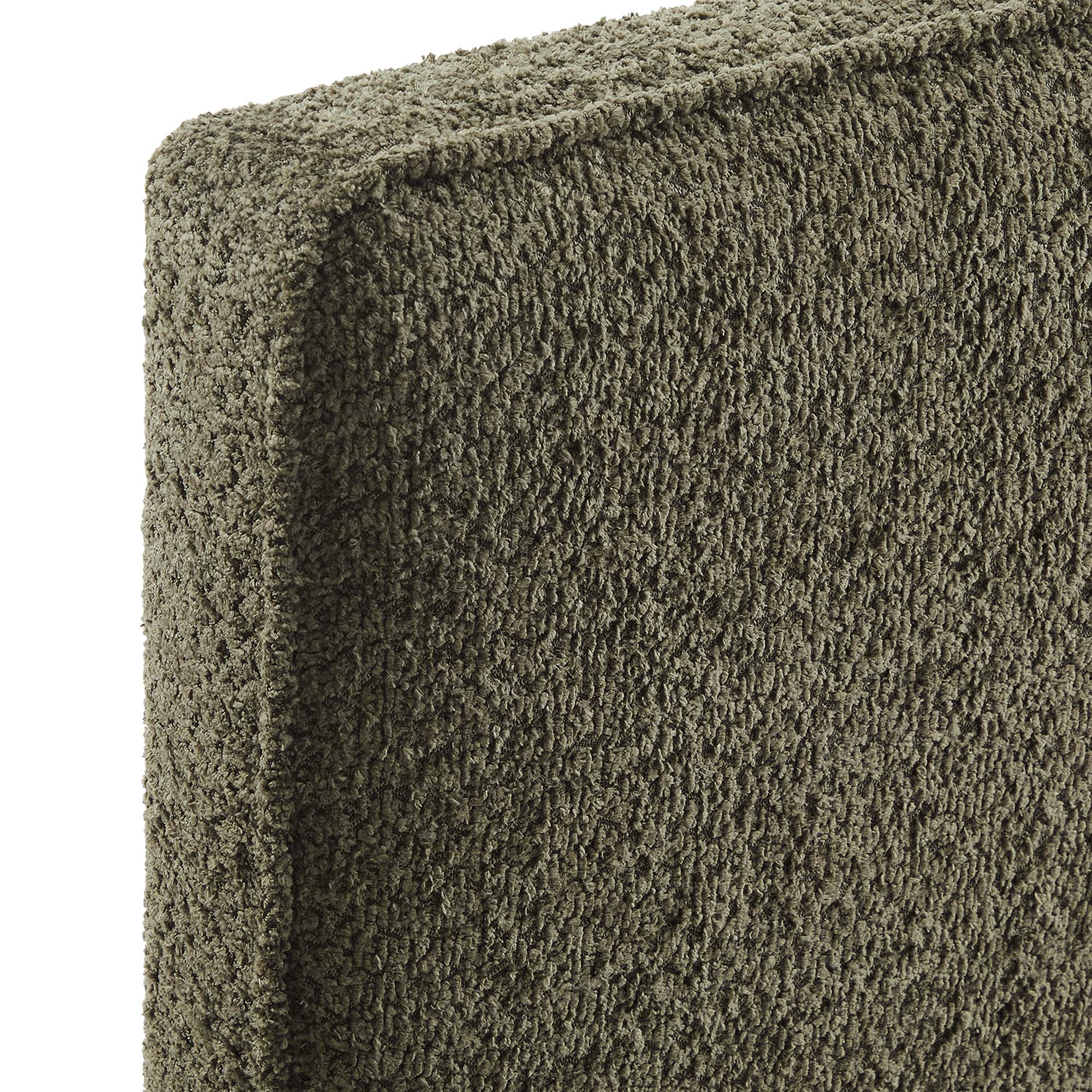 Lindee Boucle Fabric King Headboard - Sage