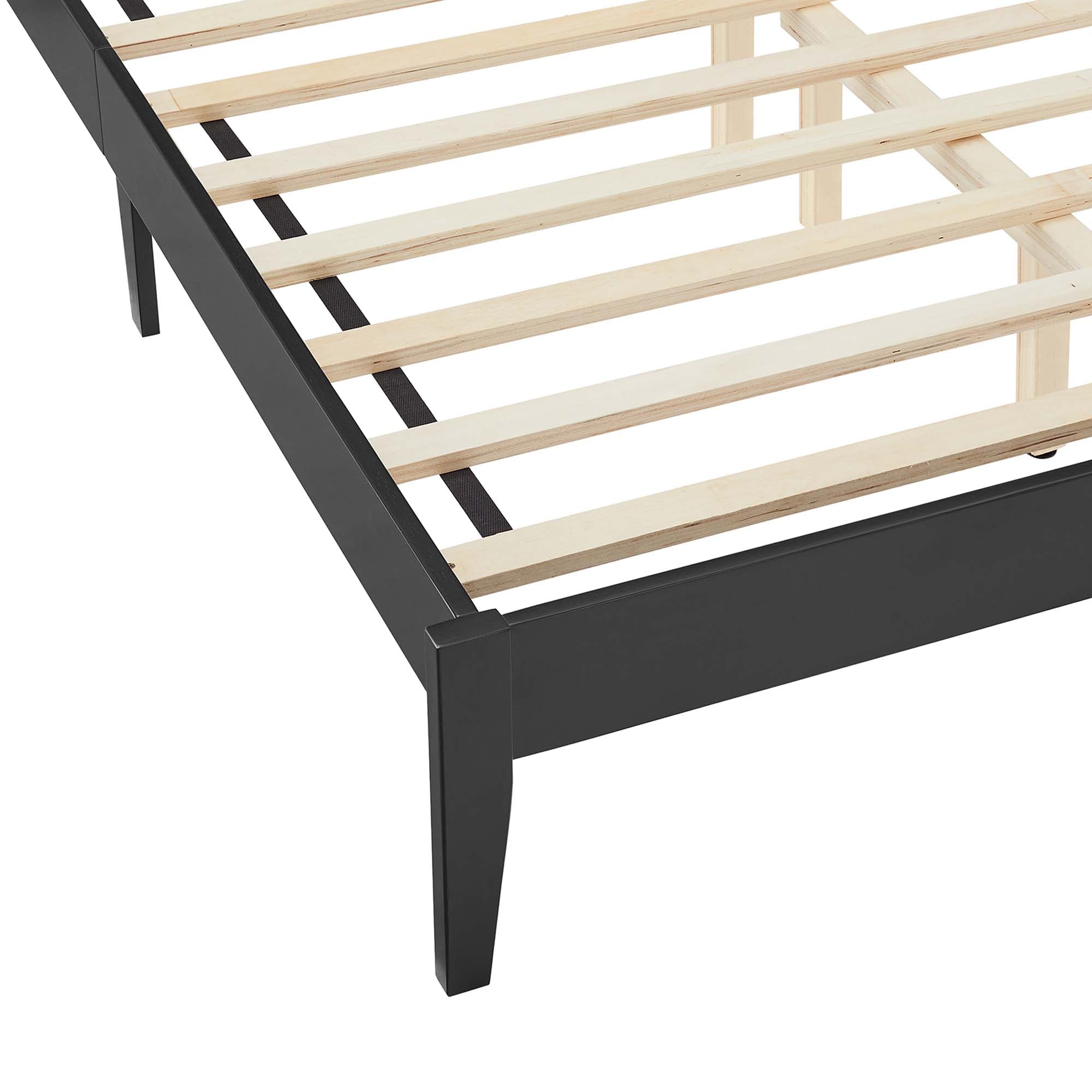 Sirocco Rattan and Wood Full Platform Bed - Black