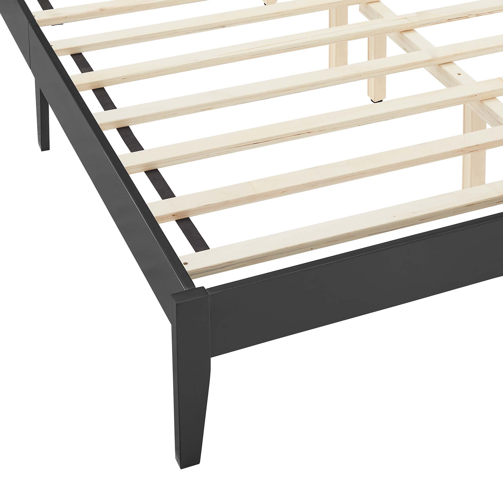 Sirocco Rattan and Wood Queen Platform Bed - Black