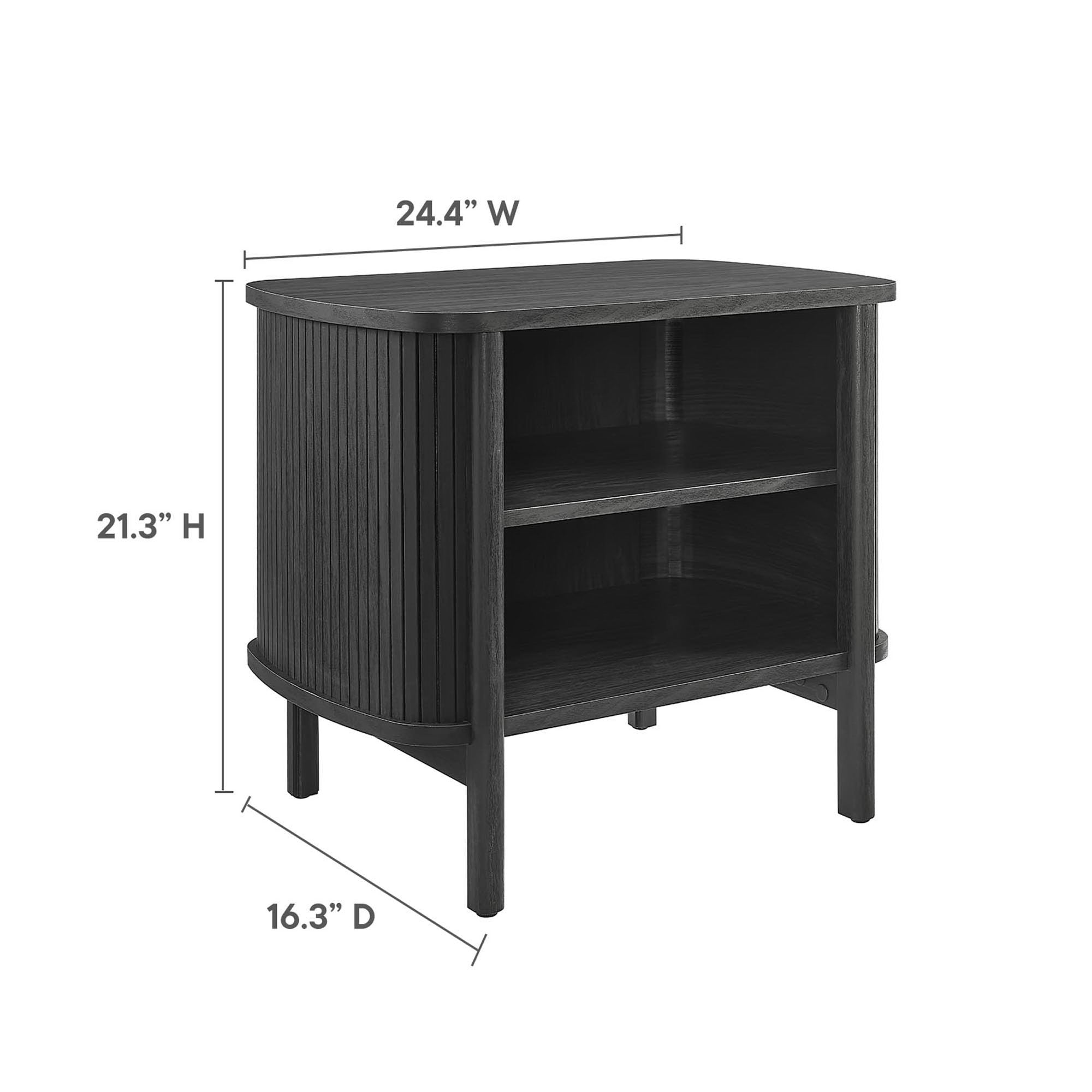Cadence Open Nightstand - Black