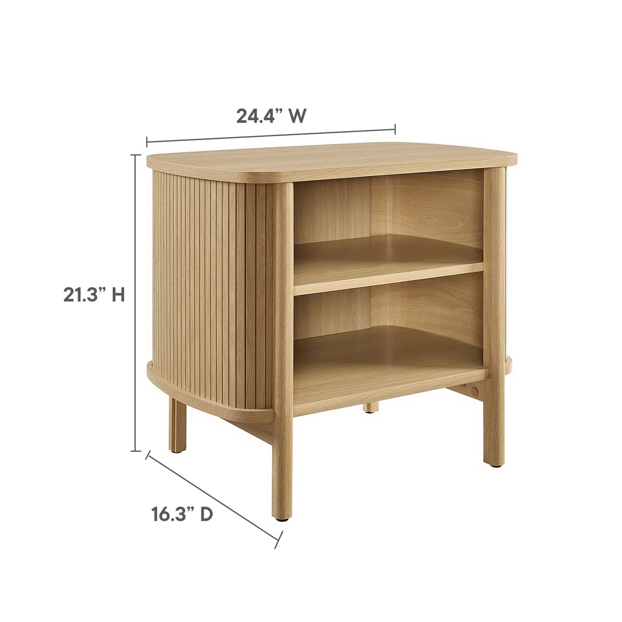 Cadence Open Nightstand - Oak