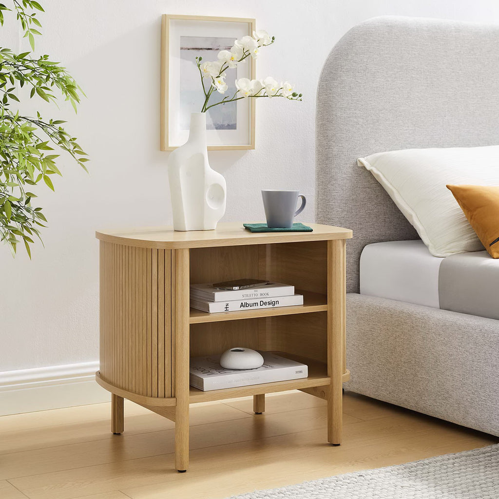 Cadence Open Nightstand - Oak