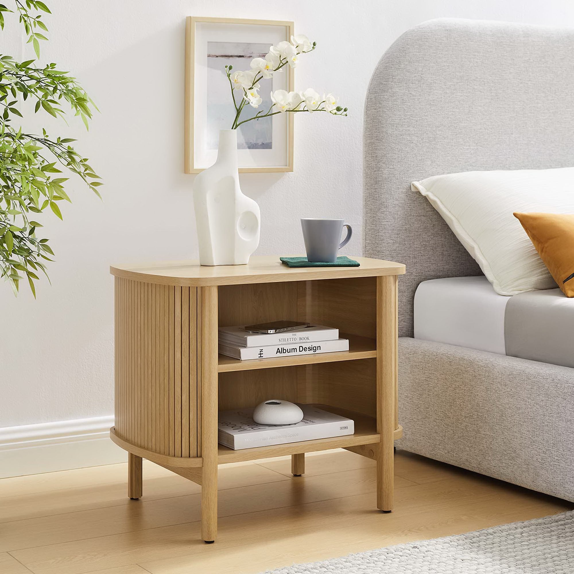 Cadence Open Nightstand - Oak