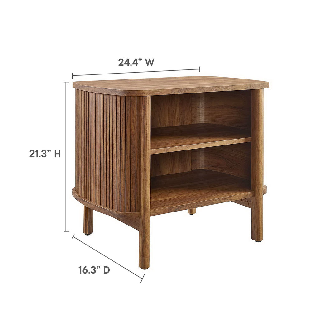 Cadence Open Nightstand - Walnut