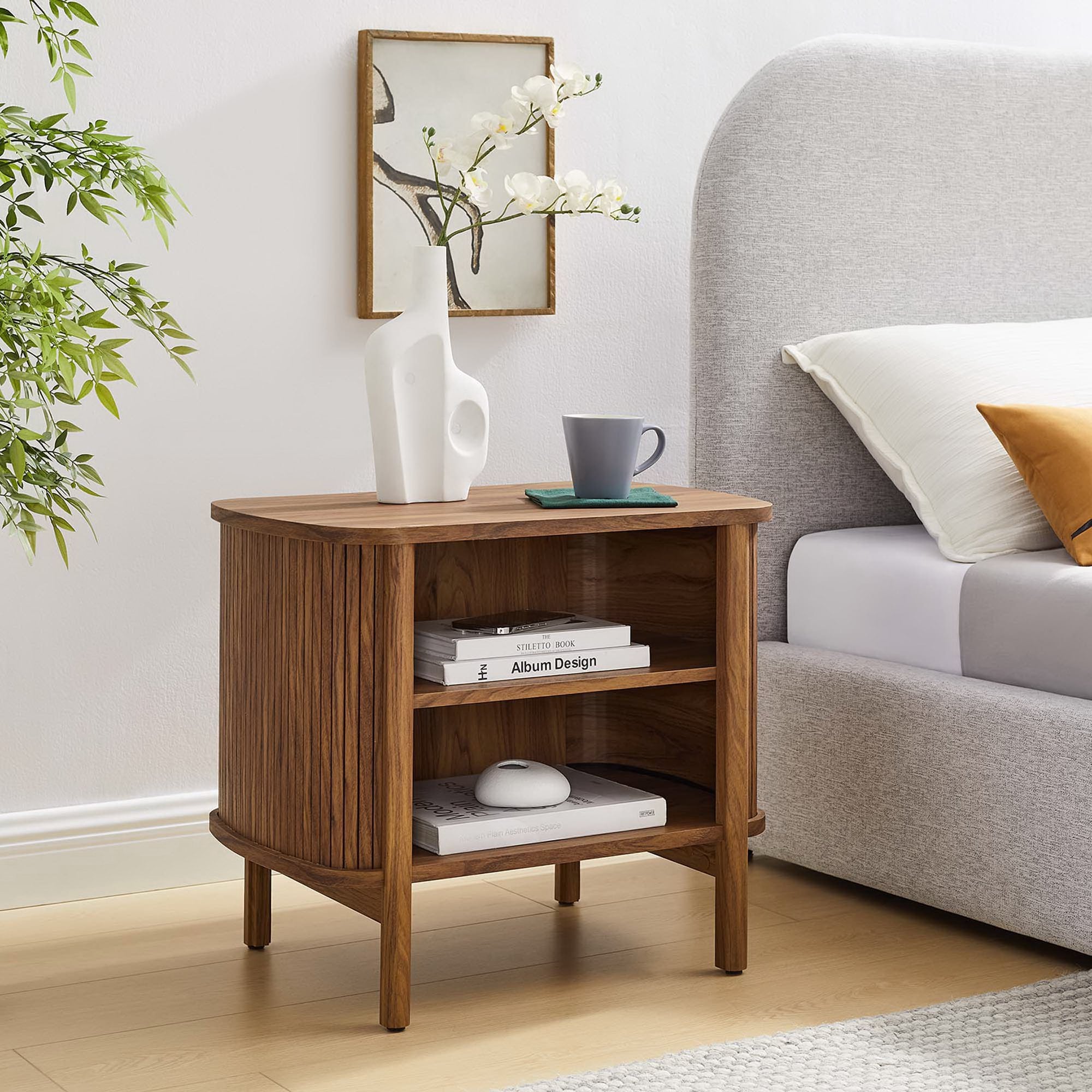Cadence Open Nightstand - Walnut