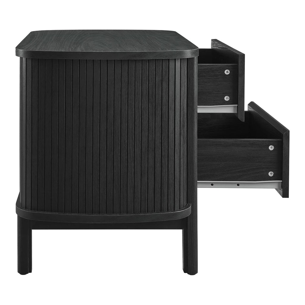 Cadence 2-Drawer Nightstand - Black