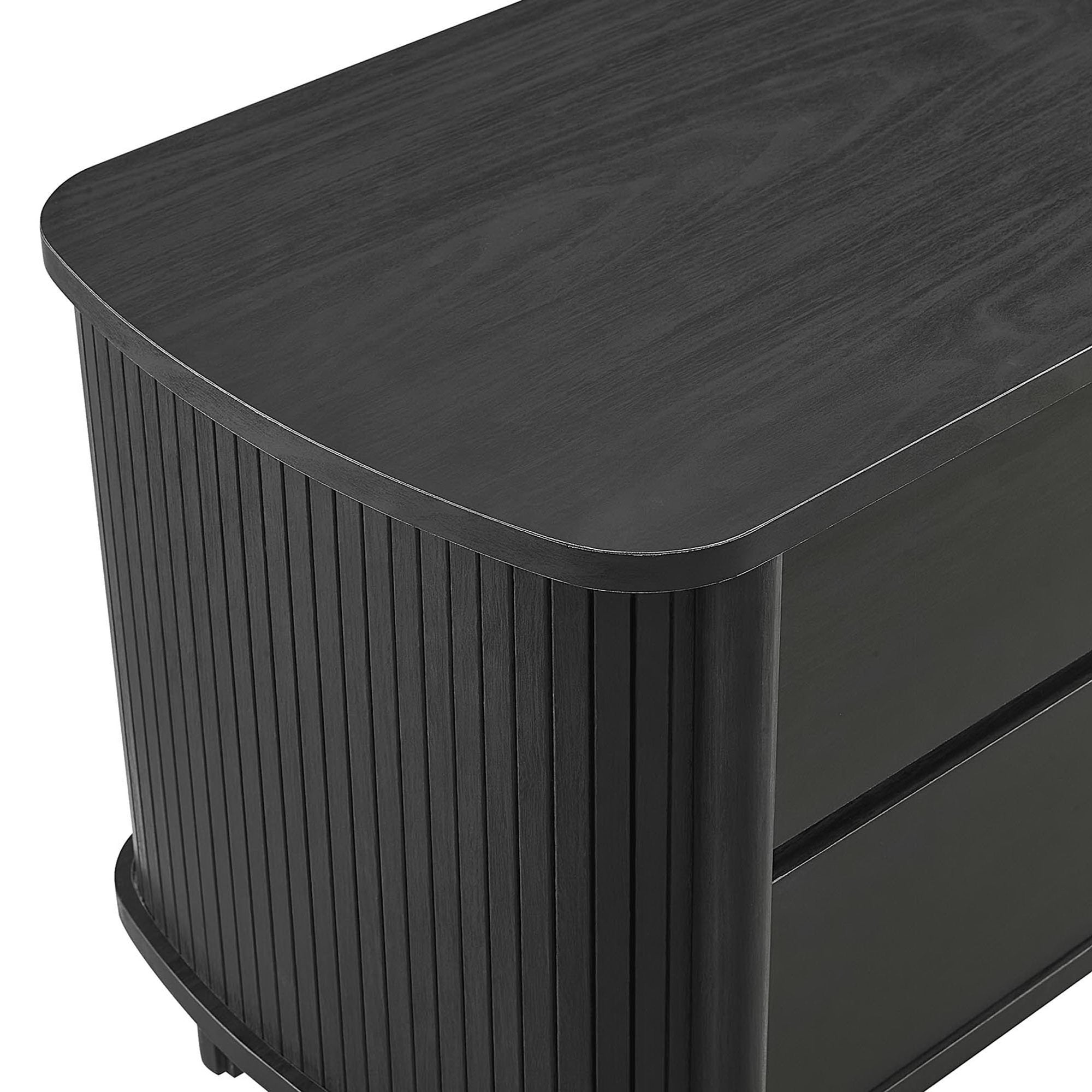 Cadence 2-Drawer Nightstand - Black