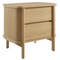 Cadence 2-Drawer Nightstand - Oak
