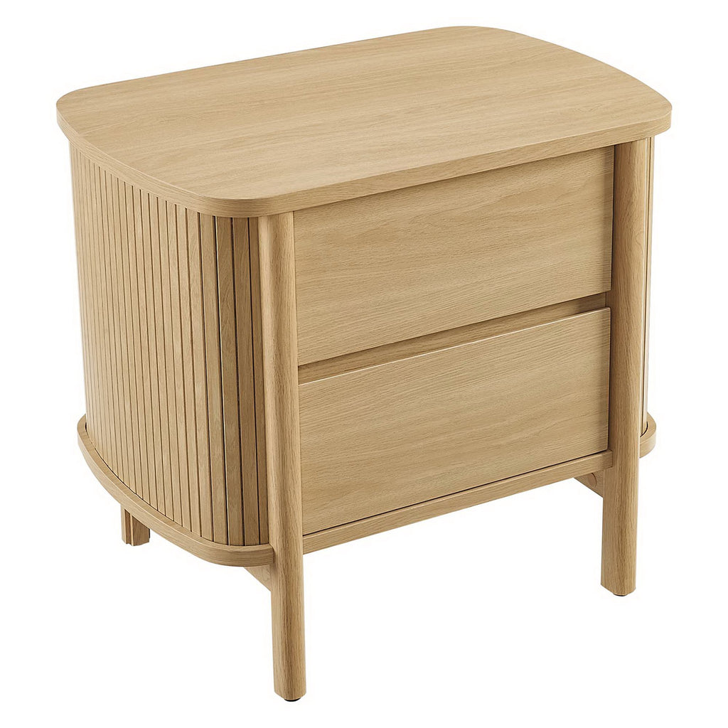 Cadence 2-Drawer Nightstand - Oak