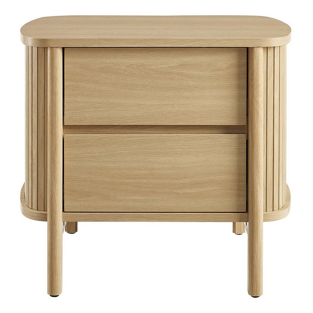 Cadence 2-Drawer Nightstand - Oak