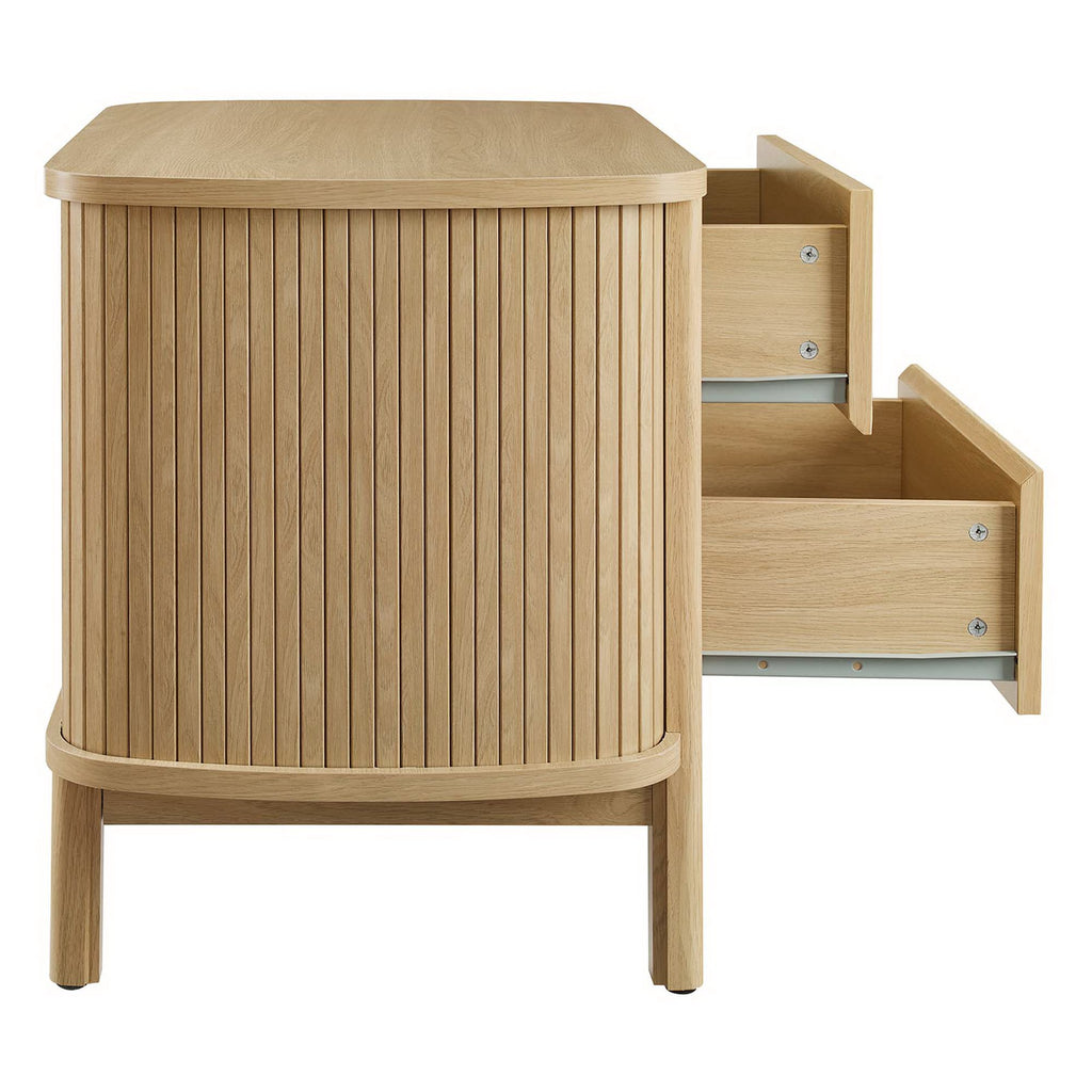 Cadence 2-Drawer Nightstand - Oak
