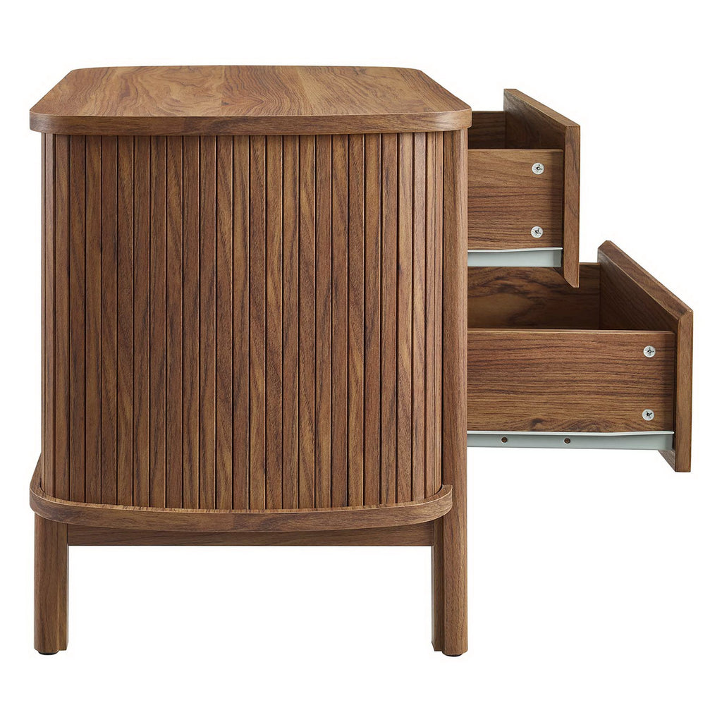 Cadence 2-Drawer Nightstand - Walnut