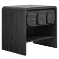 Toscana 1-Drawer Nightstand - Black
