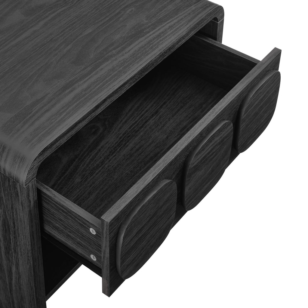 Toscana 1-Drawer Nightstand - Black