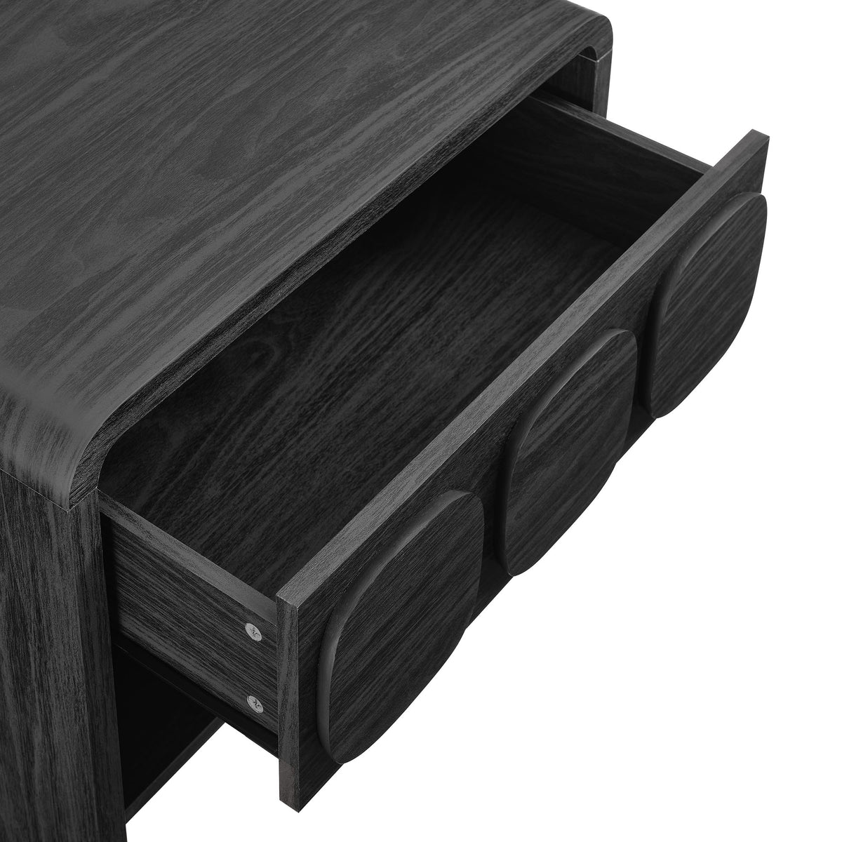 Toscana 1-Drawer Nightstand - Black