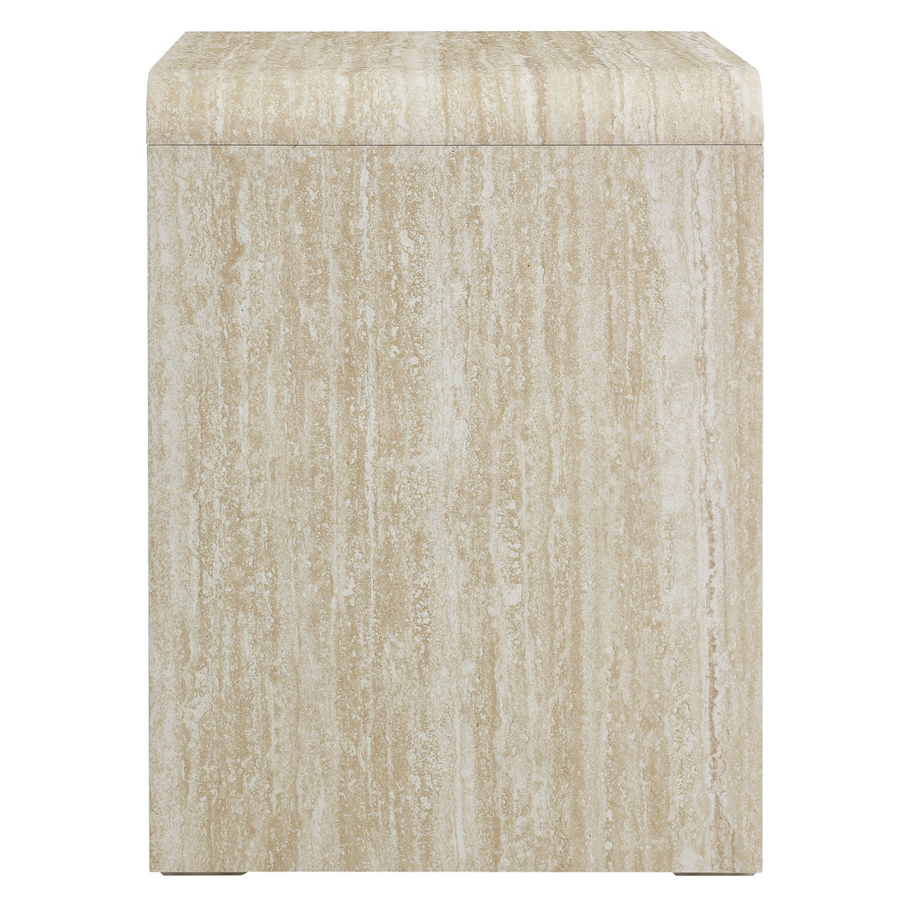 Toscana 1-Drawer Nightstand - Travertine