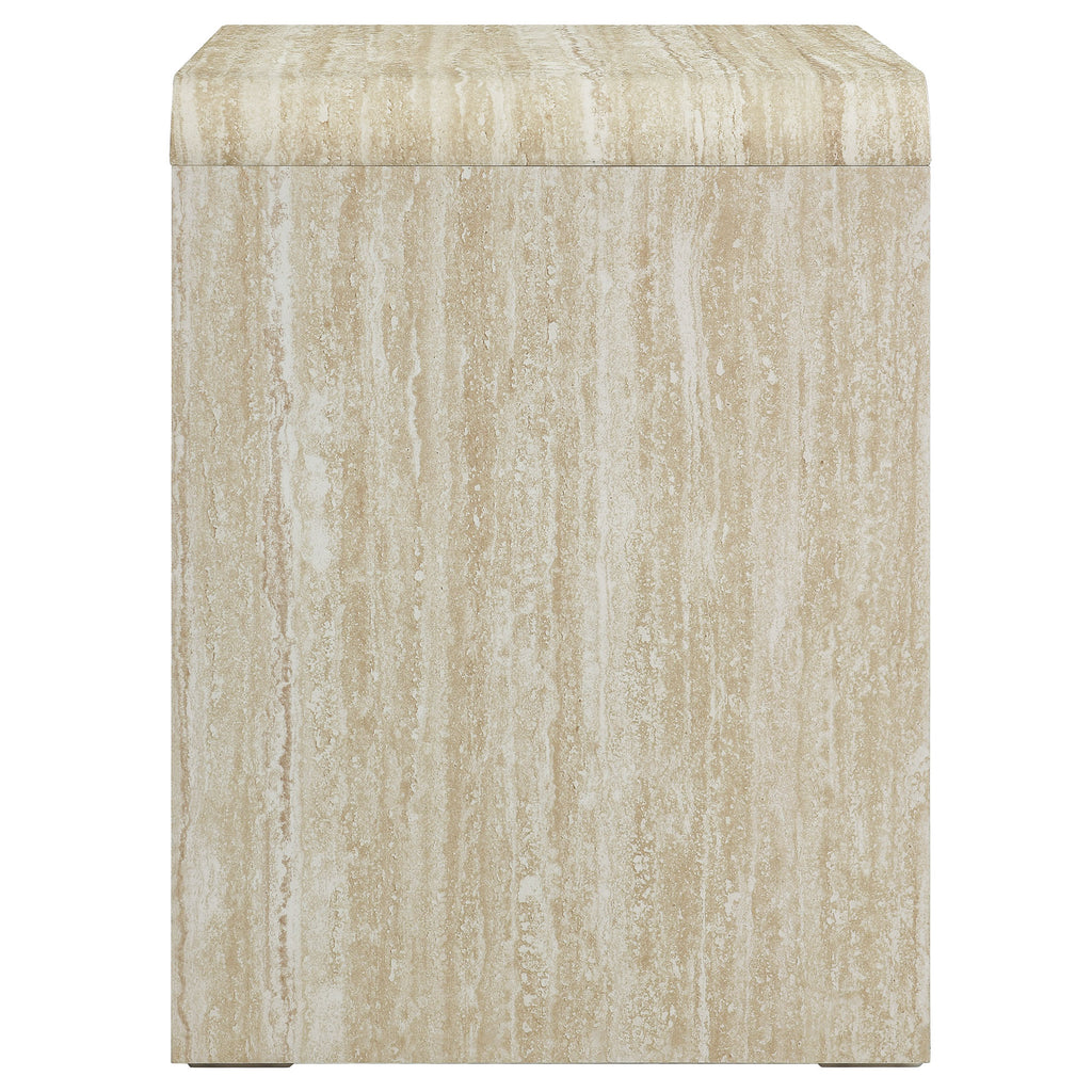 Toscana 2-Drawer Nightstand - Travertine