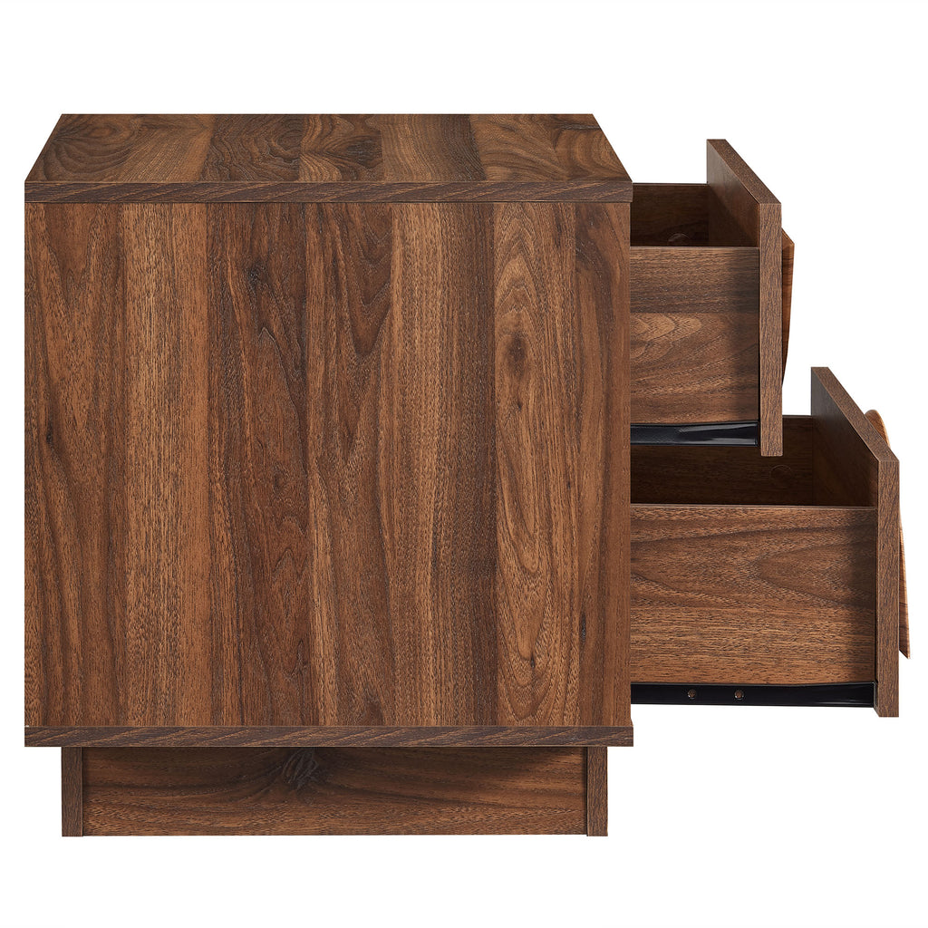 Bulwark 2-Drawer Nightstand - Walnut