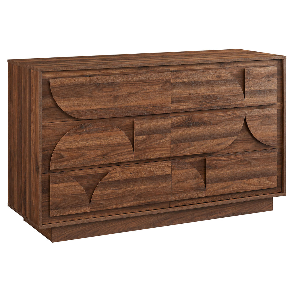 Bulwark 6-Drawer Dresser - Walnut