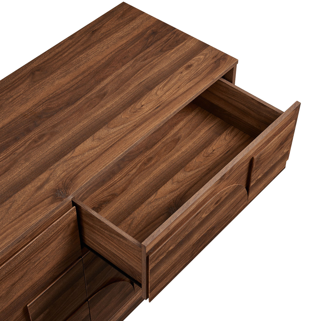 Bulwark 6-Drawer Dresser - Walnut