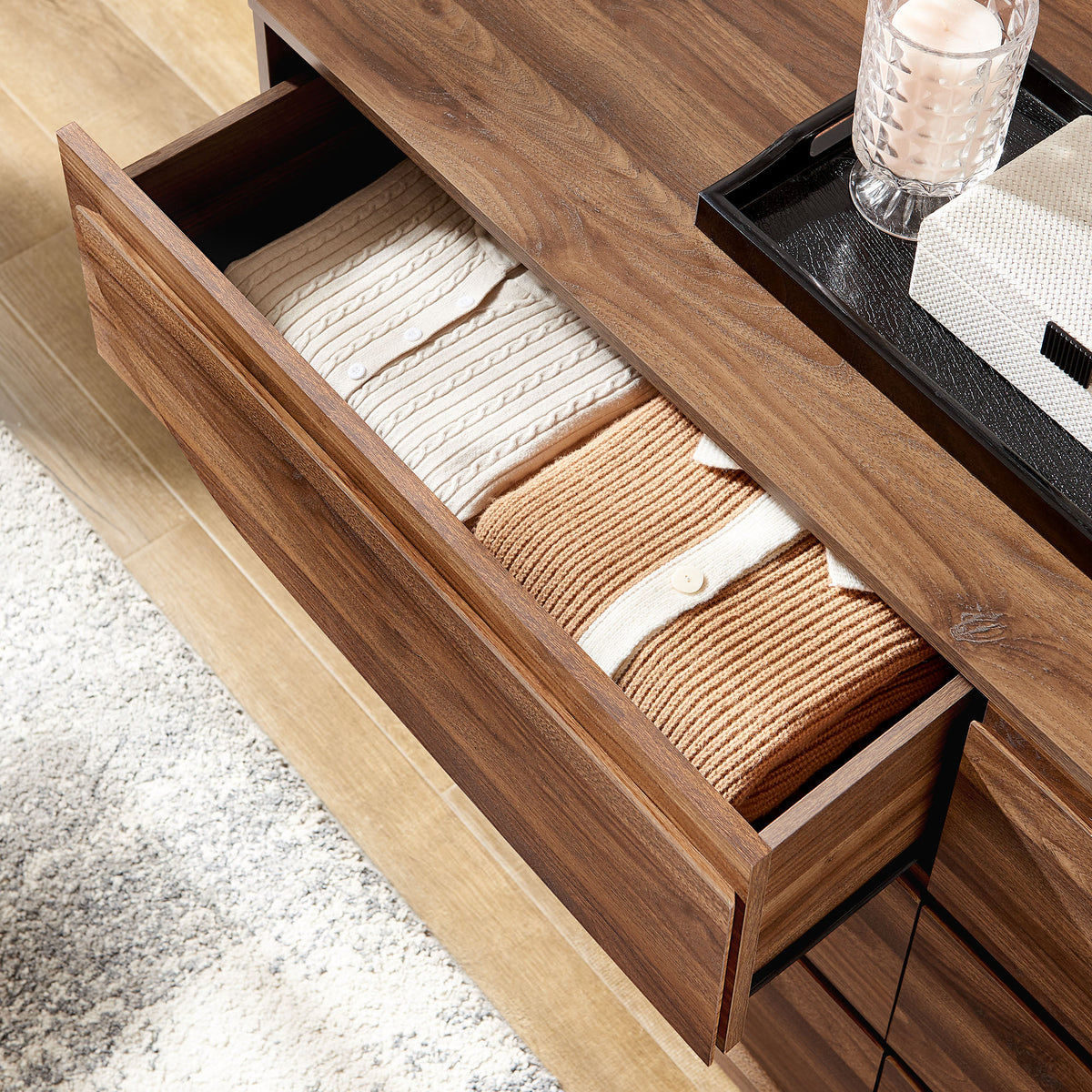 Bulwark 6-Drawer Dresser - Walnut