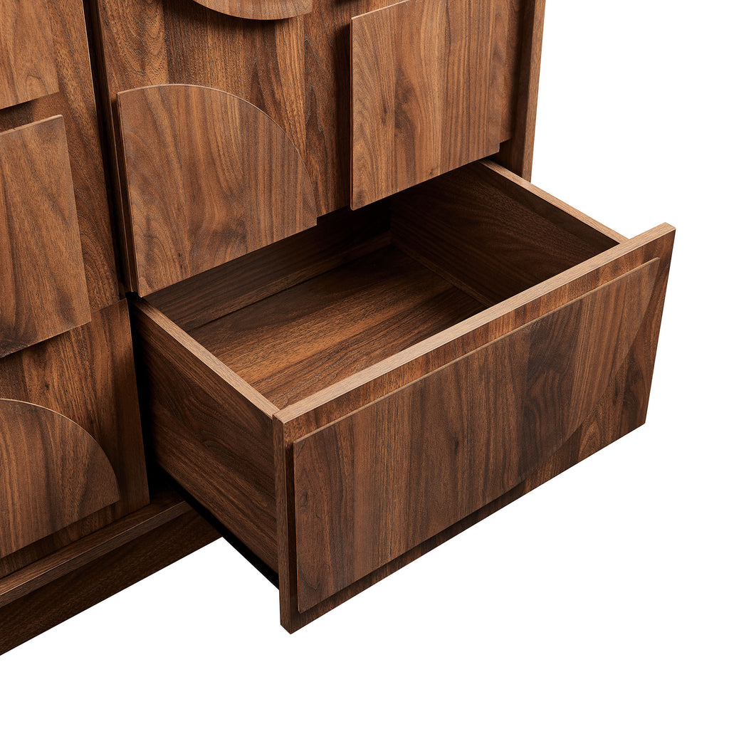 Bulwark 3-Door Wardrobe Closet - Walnut