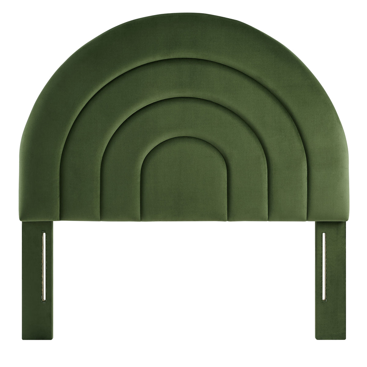 Solana Arched Performance Velvet Twin Headboard - Moss Green